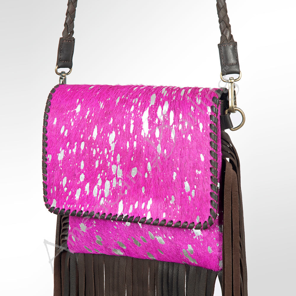 American Darling Hair-On Genuine Leather Crossbody Bag
