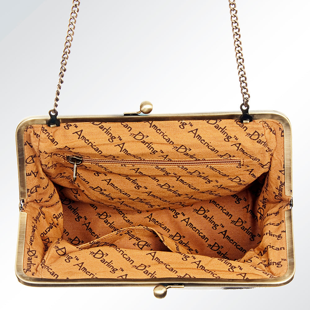 American Darling Wallet Hair on Genuine Leather