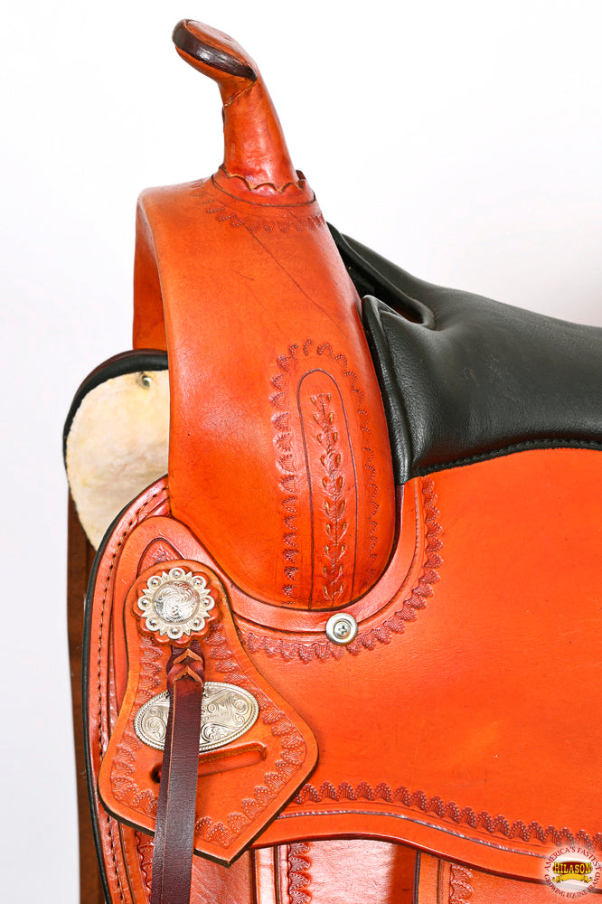HILASON Western Horse Saddle American Leather Flex Tree Trail & Pleasure Tan | for Horses