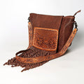 American Darling Hand-Tooled Leather Large Crossbody Bag