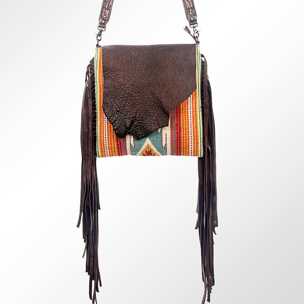 American Darling Saddle Blanket Leather Large Crossbody Bag