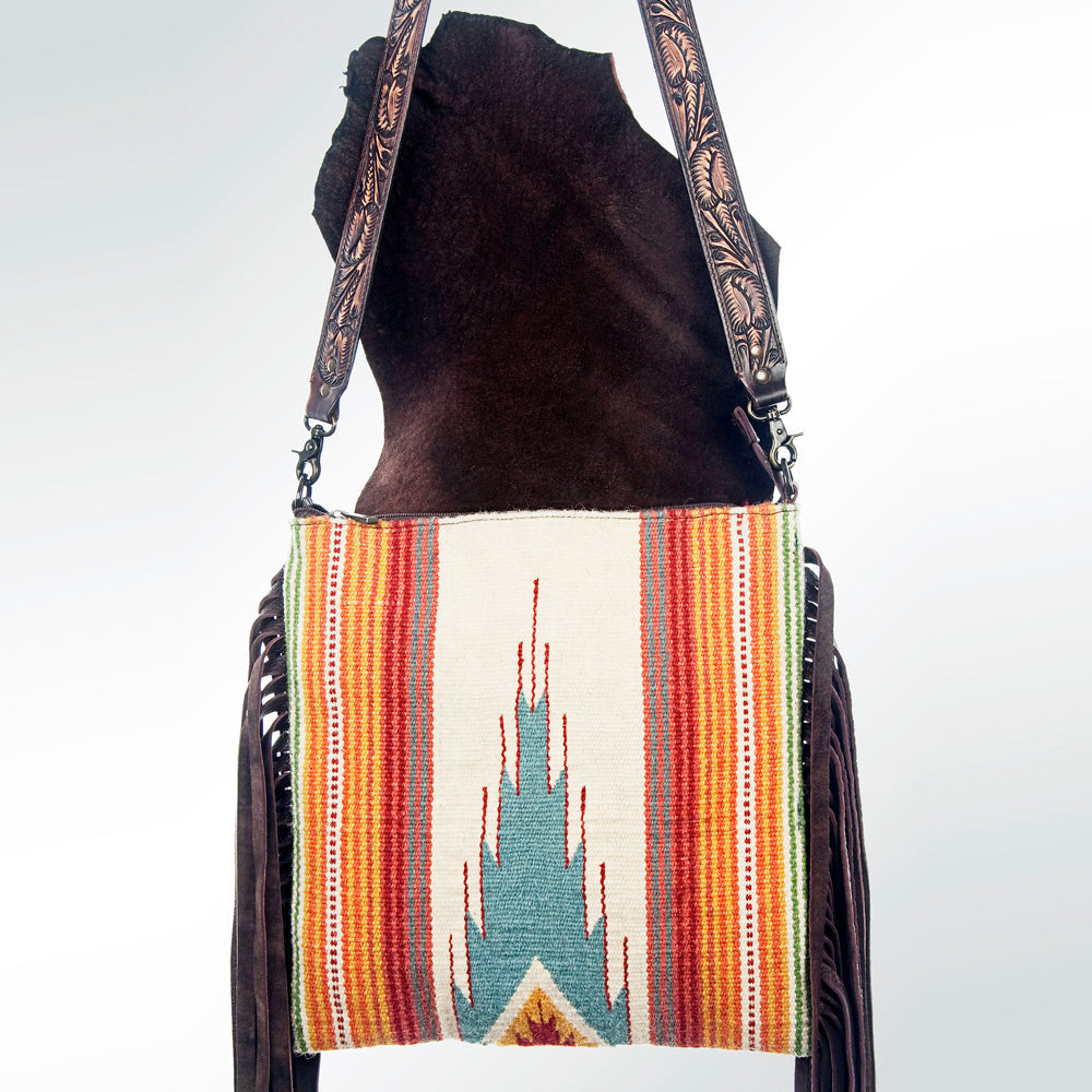 American Darling Saddle Blanket Leather Large Crossbody Bag