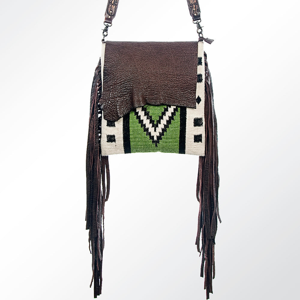 American Darling Saddle Blanket Leather Large Crossbody Bag