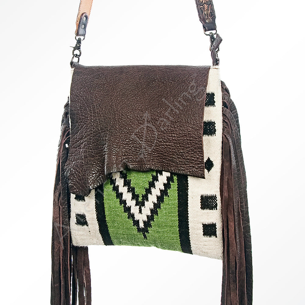 American Darling Saddle Blanket Leather Large Crossbody Bag