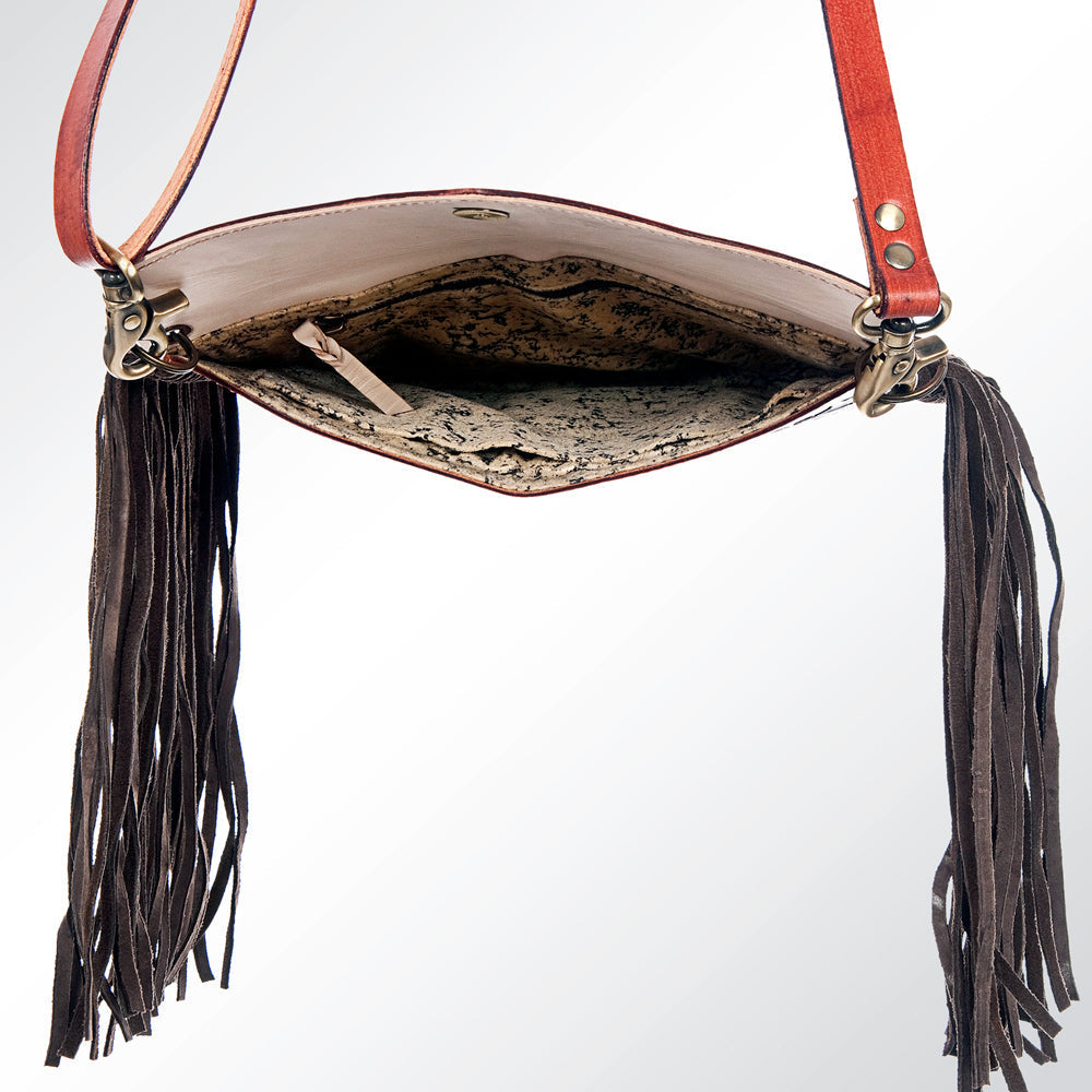 American Darling Hand-Tooled Genuine Leather Envelope Bag