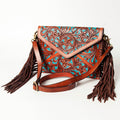 American Darling Hand-Tooled Genuine Leather Envelope Bag