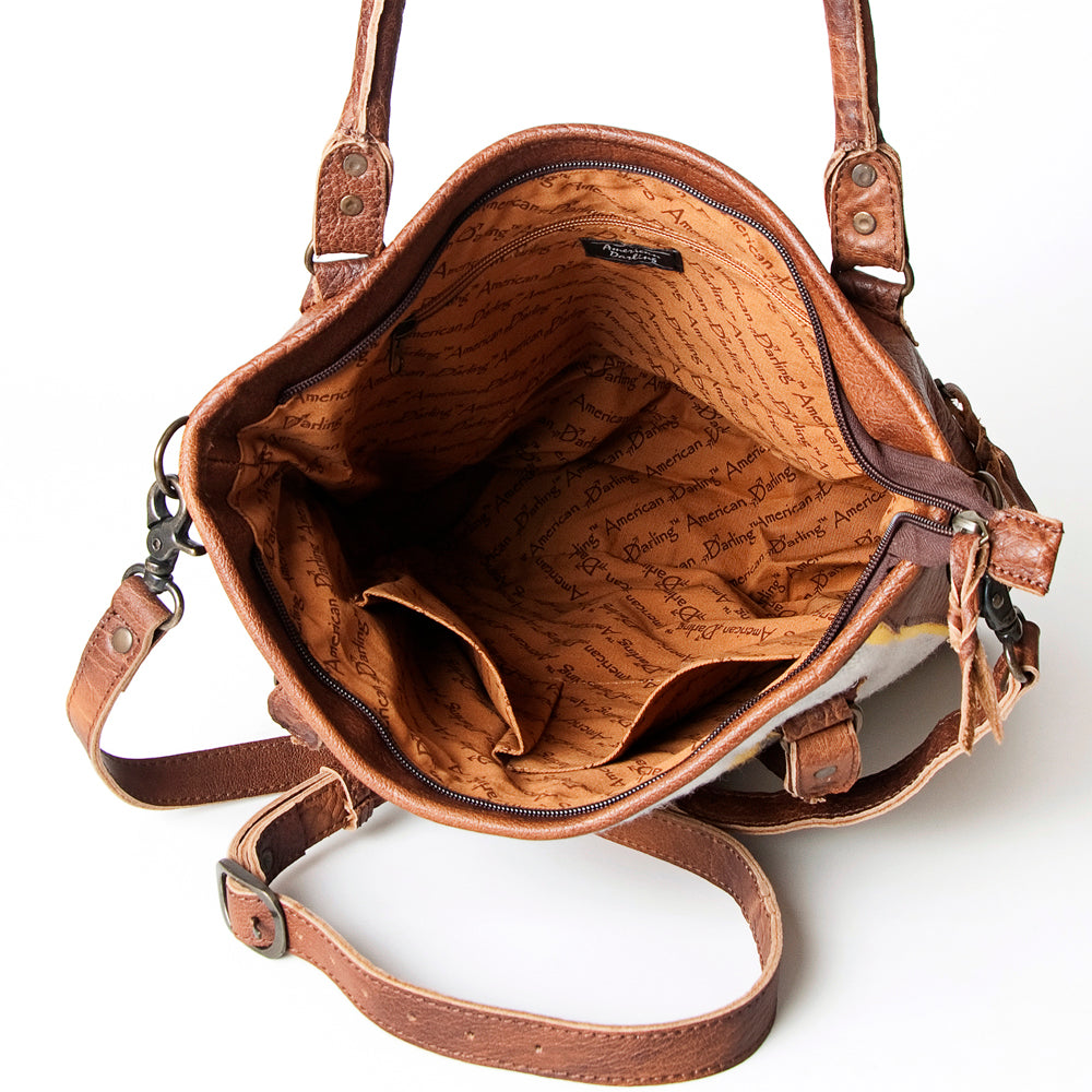 American Darling Saddle Blanket Genuine Leather Crossbody Bag