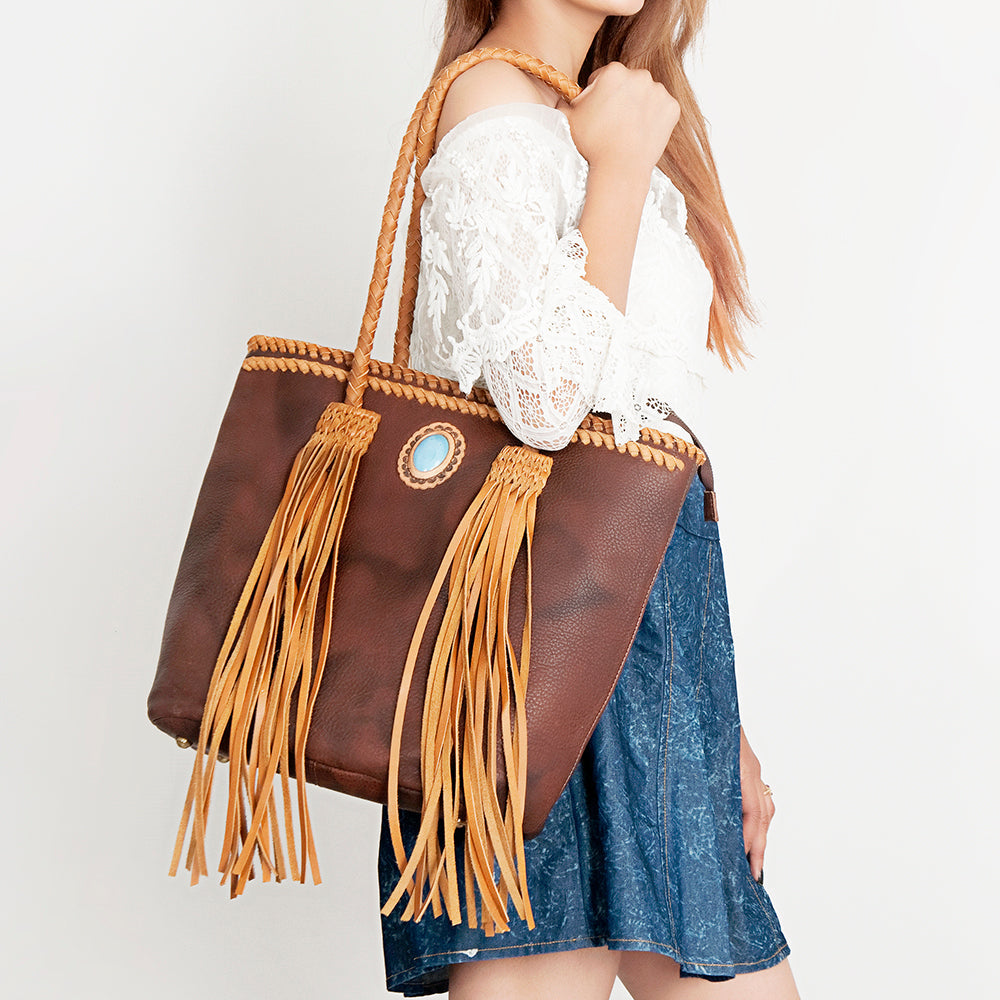 American Darling Tote Hair-On Genuine Leather