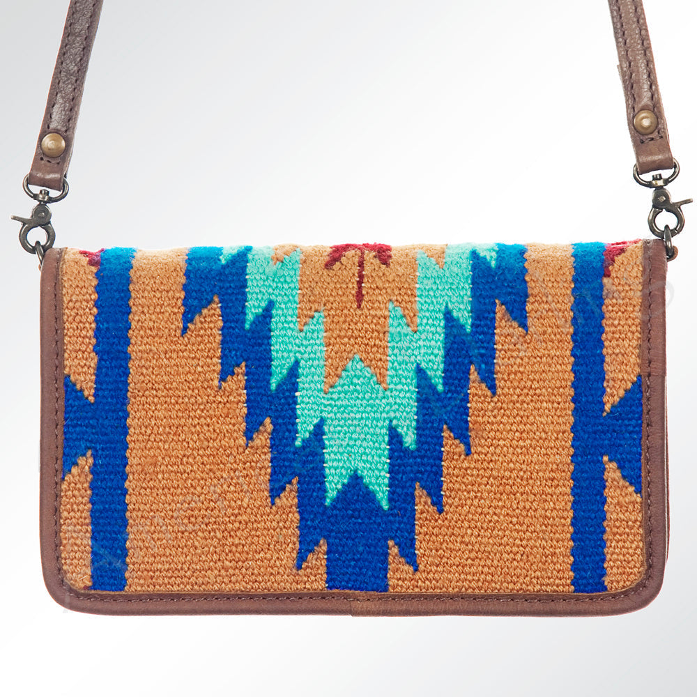 American Darling Organizer Saddle Blanket Genuine Leather Western Women Bag Handbag Purse | for Cute Travel