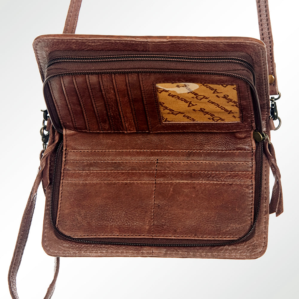 American Darling Organizer Saddle Blanket Genuine Leather Western Women Bag Handbag Purse | for Cute Travel