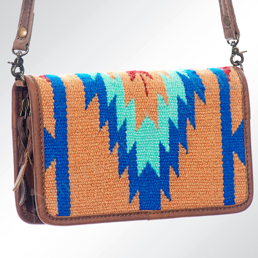 American Darling Organizer Saddle Blanket Genuine Leather Western Women Bag Handbag Purse | for Cute Travel