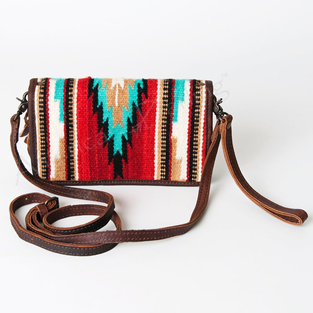American Darling Organizer Saddle Blanket Genuine Leather Western Women Bag Handbag Purse | for Cute Travel