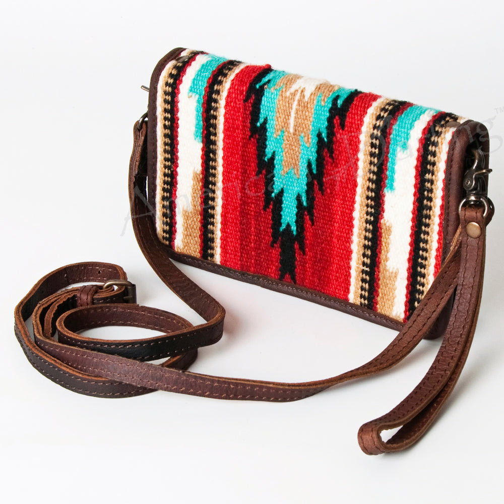 American Darling Organizer Saddle Blanket Genuine Leather Western Women Bag Handbag Purse | for Cute Travel
