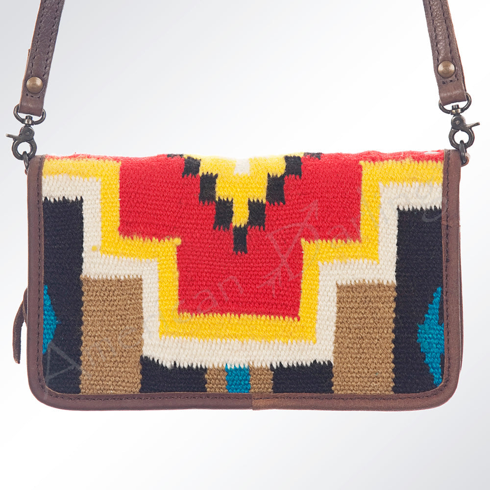American Darling Organizer Saddle Blanket Genuine Leather Western Women Bag Handbag Purse | for Cute Travel