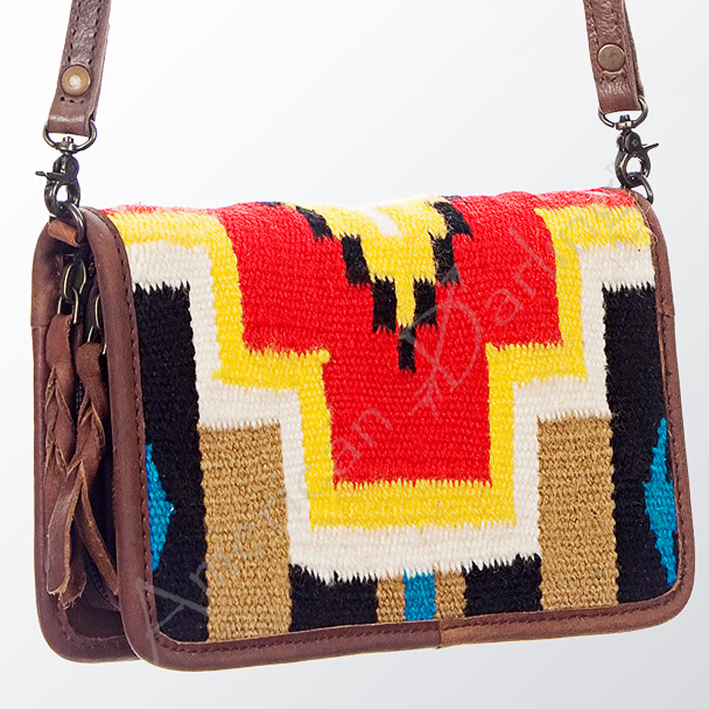 American Darling Organizer Saddle Blanket Genuine Leather Western Women Bag Handbag Purse | for Cute Travel