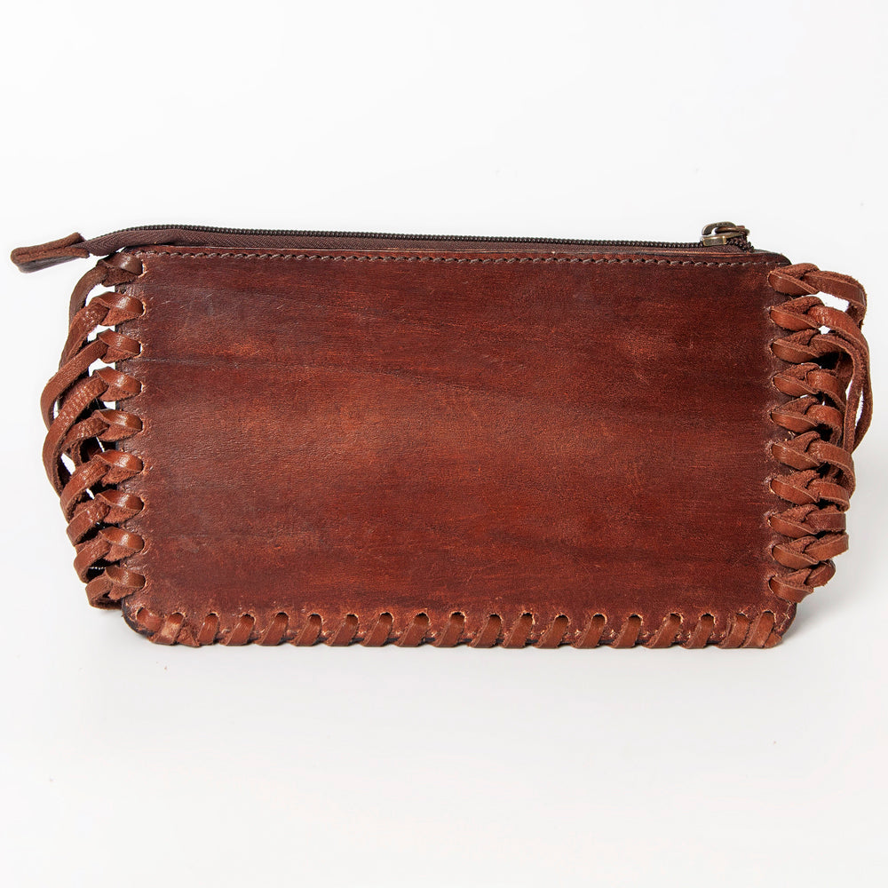 American Darling Hand-Tooled Genuine Leather Wristlet