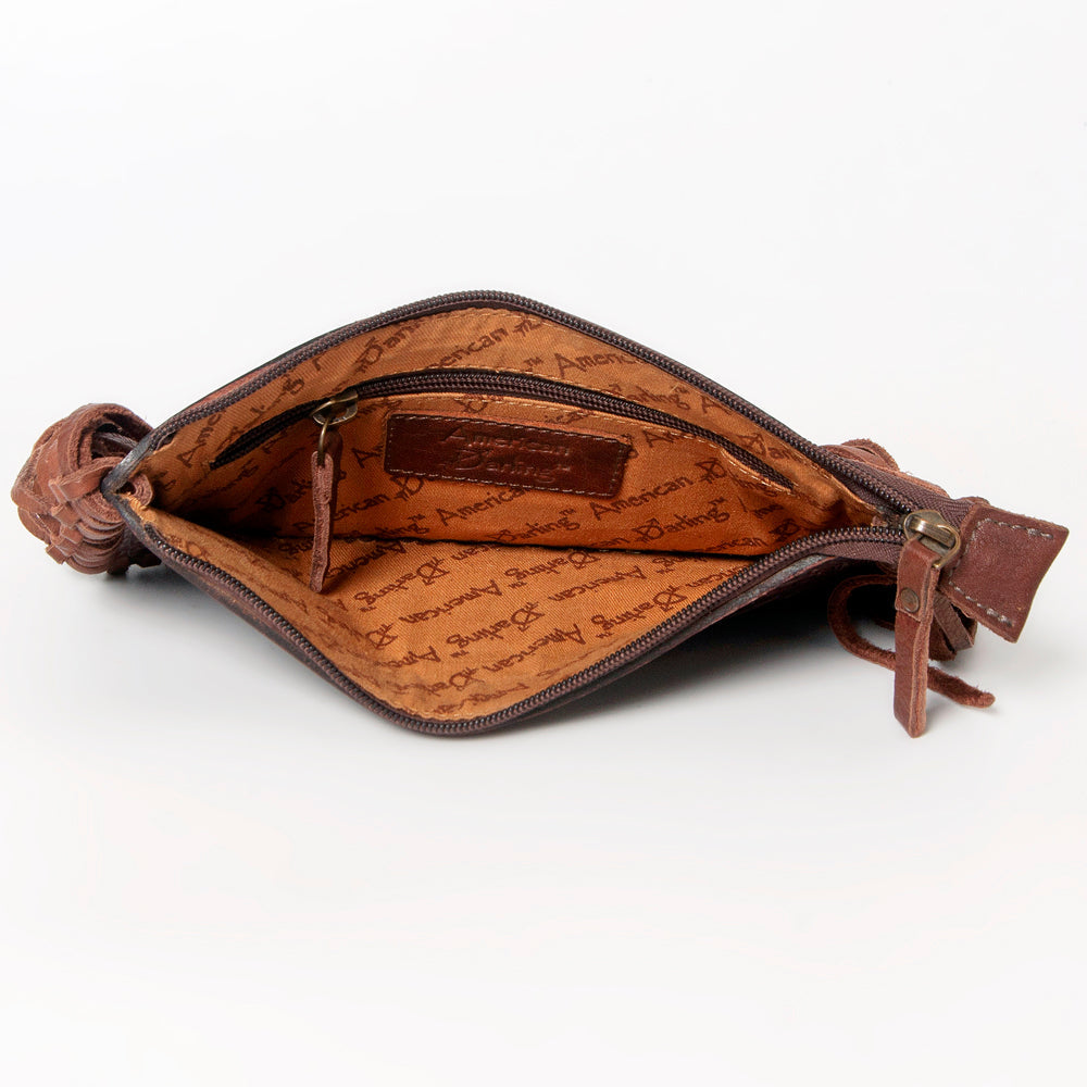 American Darling Hand-Tooled Genuine Leather Wristlet