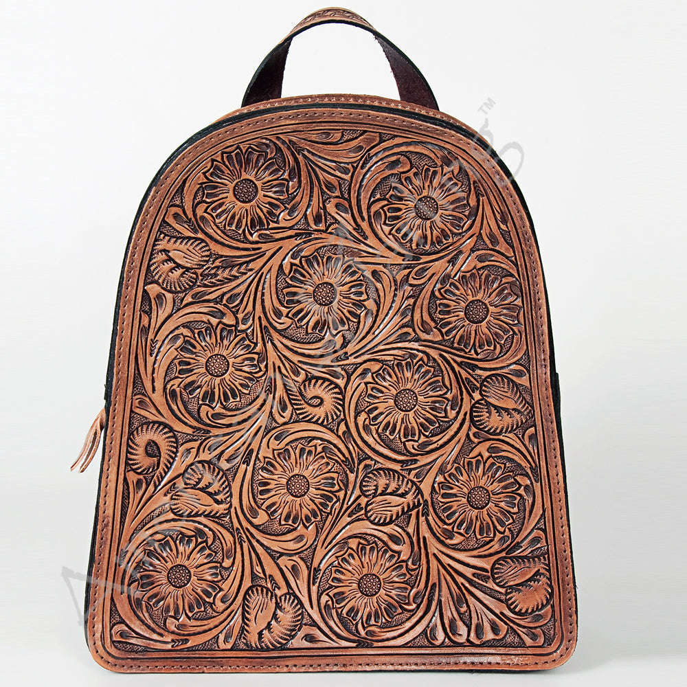 American Darling Hand-Tooled Genuine Leather Bag
