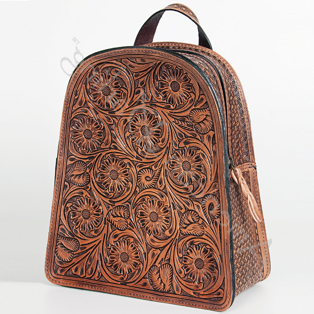 American Darling Hand-Tooled Genuine Leather Bag