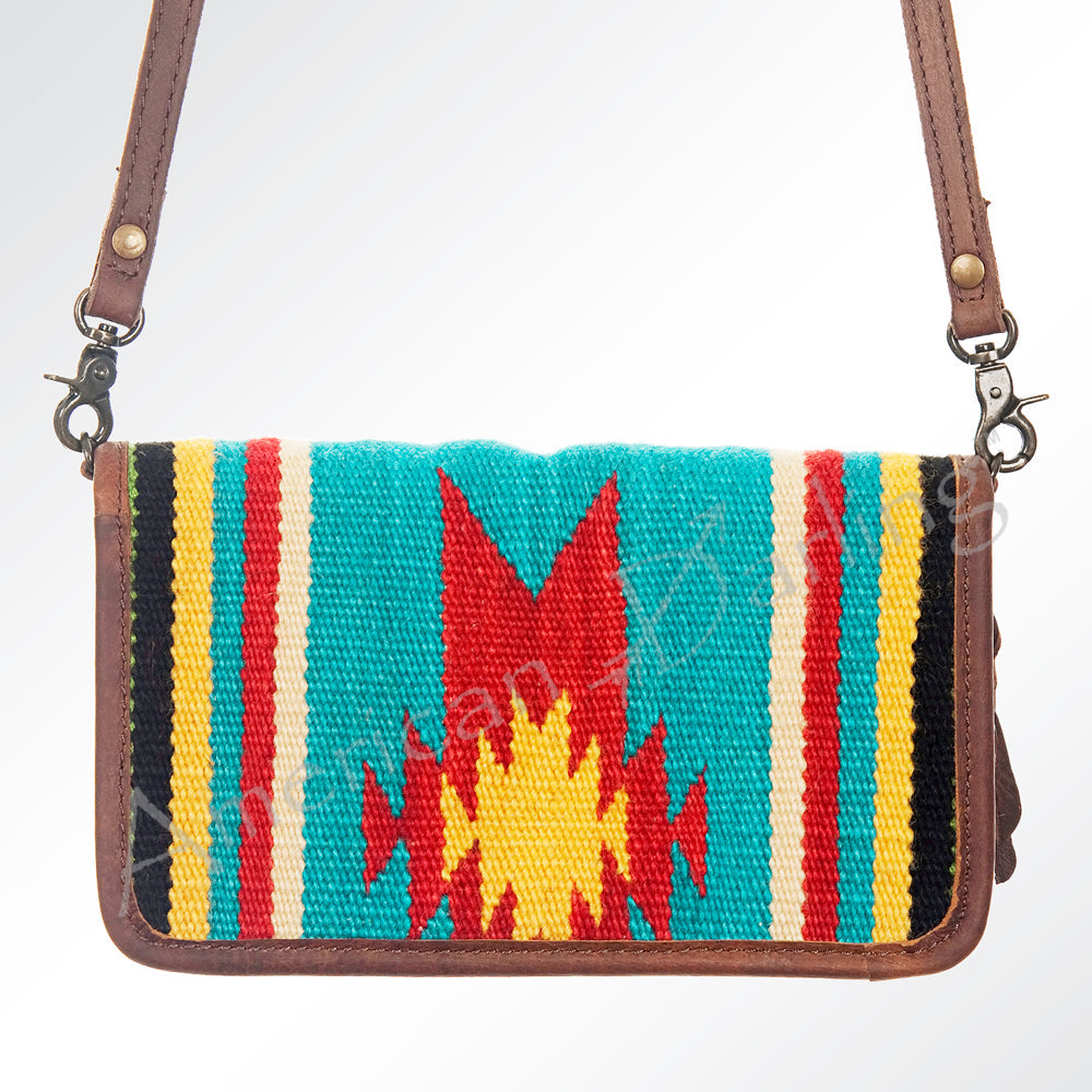 American Darling Organizer Saddle Blanket Genuine Leather Western Women Bag Handbag Purse | for Cute Travel