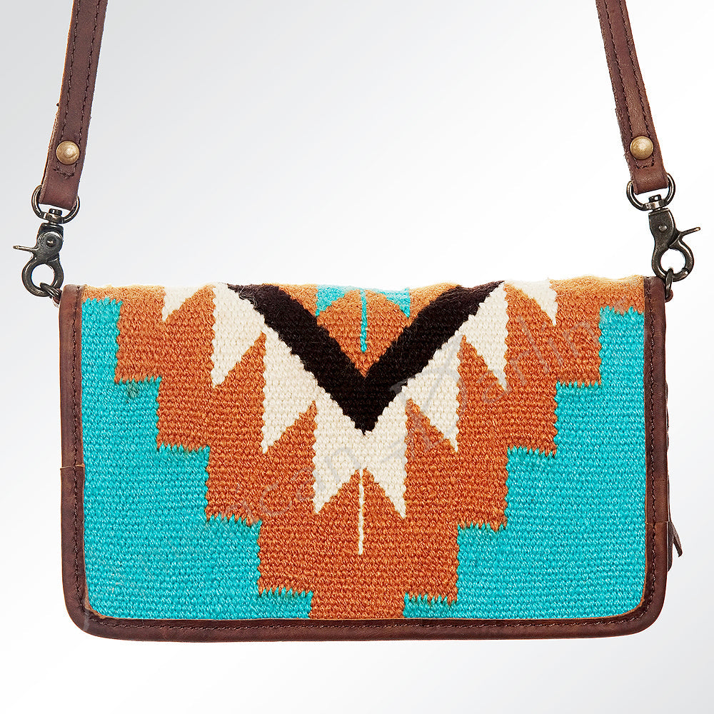 American Darling Organizer Saddle Blanket Genuine Leather Western Women Bag Handbag Purse | for Cute Travel