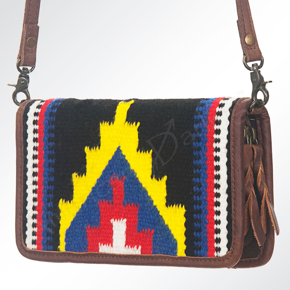 American Darling Organizer Saddle Blanket Genuine Leather Western Women Bag Handbag Purse | for Cute Travel