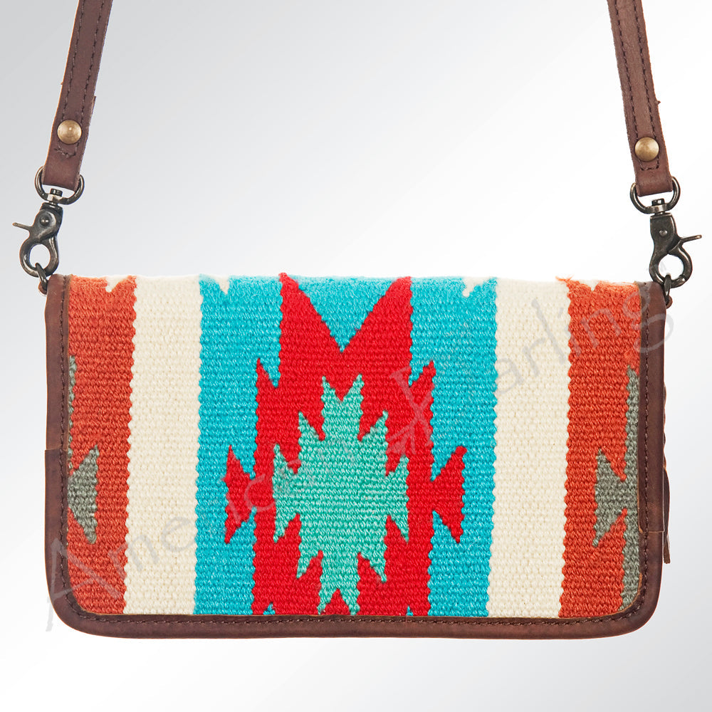American Darling Organizer Saddle Blanket Genuine Leather Western Women Bag Handbag Purse | for Cute Travel