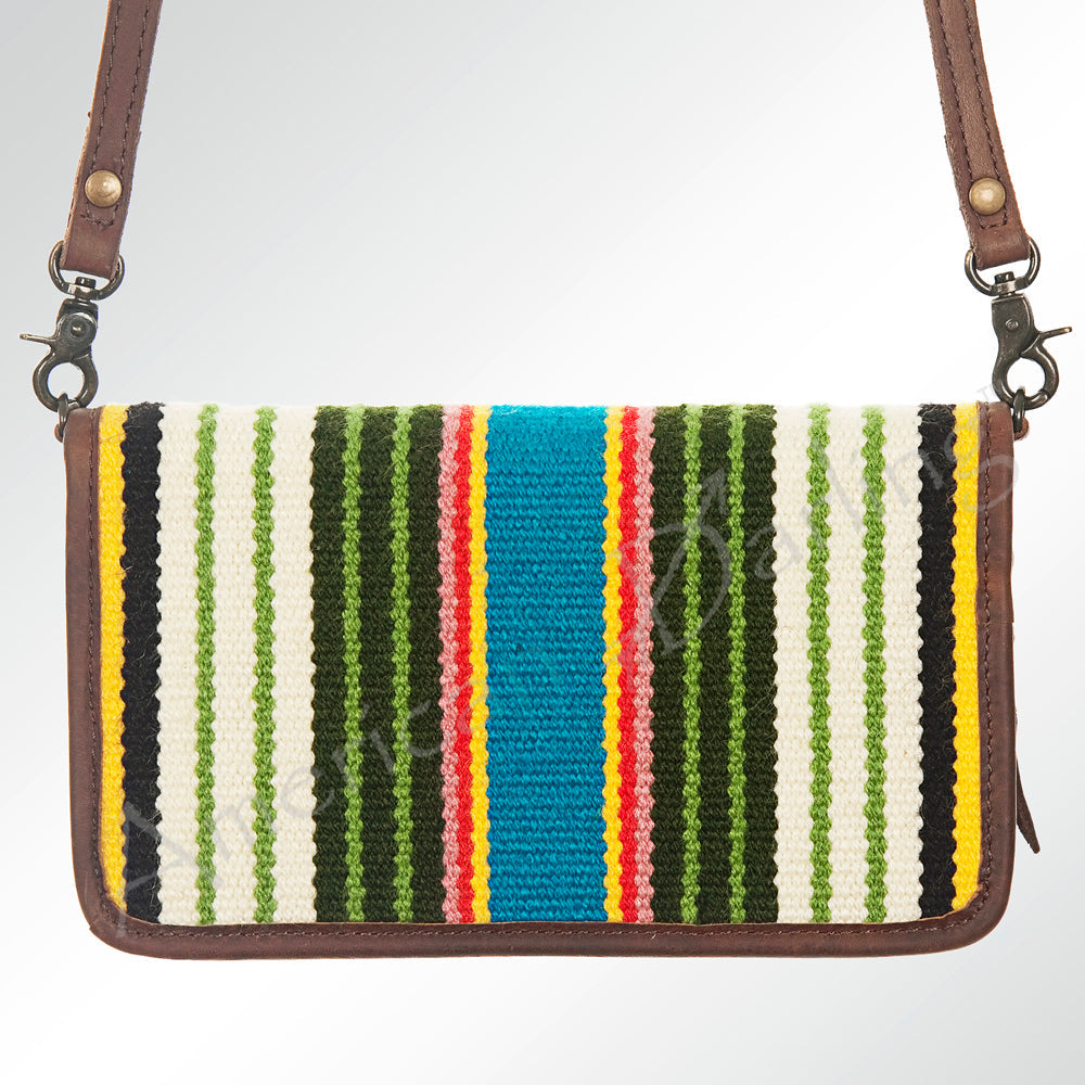 American Darling Organizer Saddle Blanket Genuine Leather Western Women Bag Handbag Purse | for Cute Travel