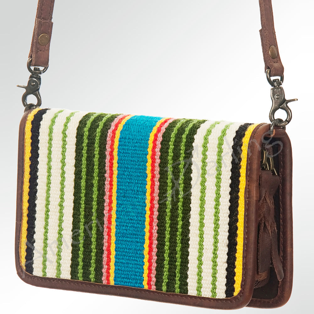 American Darling Organizer Saddle Blanket Genuine Leather Western Women Bag Handbag Purse | for Cute Travel