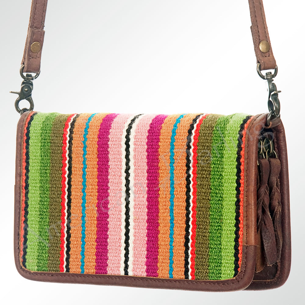 American Darling Organizer Saddle Blanket Genuine Leather Western Women Bag Handbag Purse | for Cute Travel