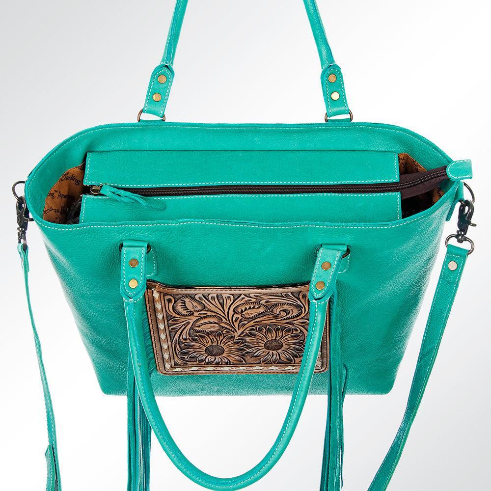 American Darling Hand-Tooled Leather Tote