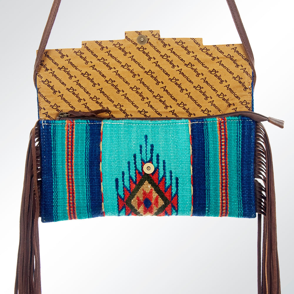 American Darling Hand Tooled Saddle Blanket Genuine Leather