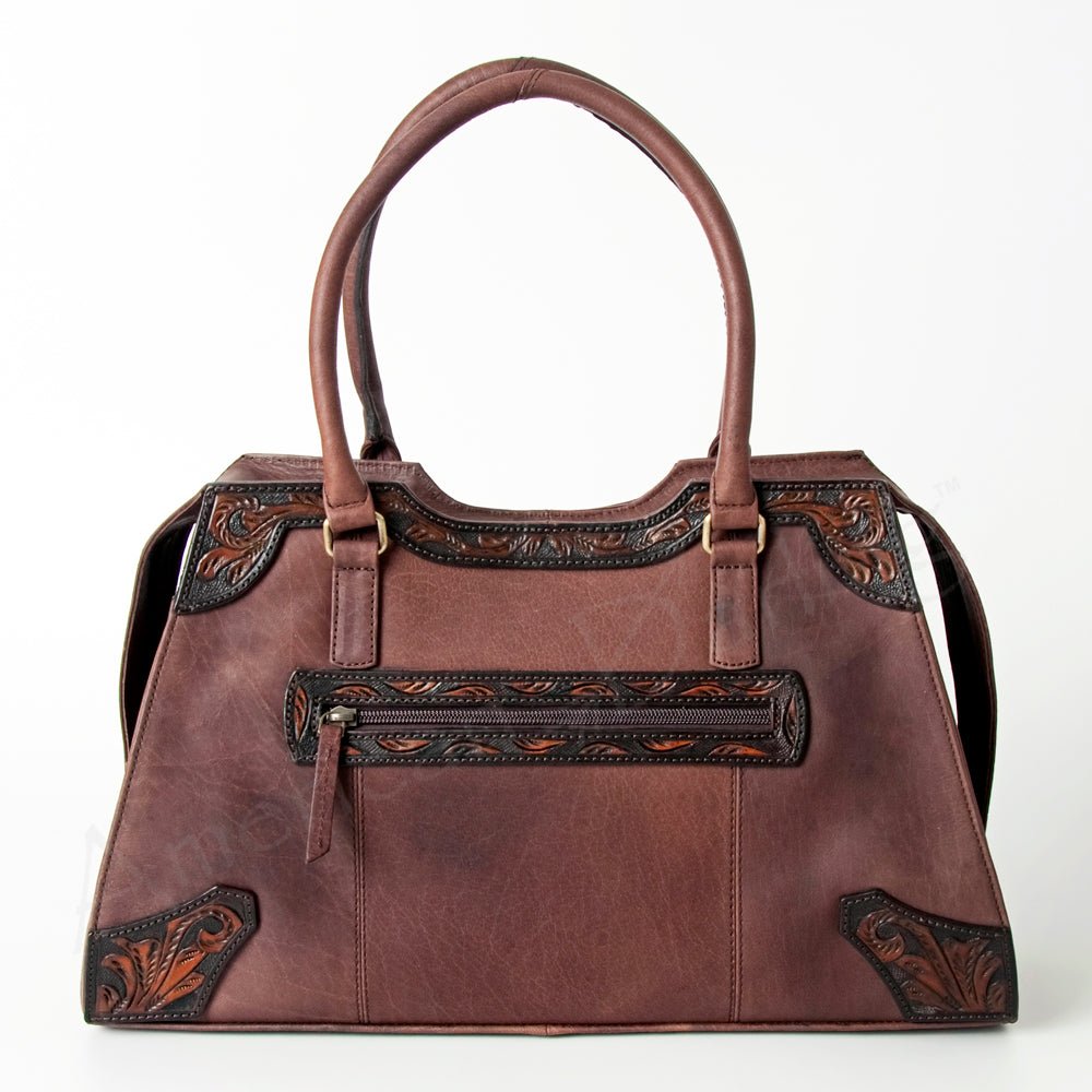 American Darling Tote Hand Tooled Genuine Leather