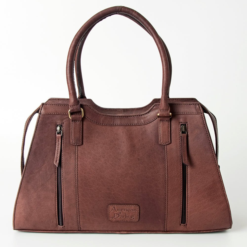 American Darling Tote Hand Tooled Genuine Leather