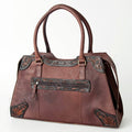 American Darling Tote Hand Tooled Genuine Leather