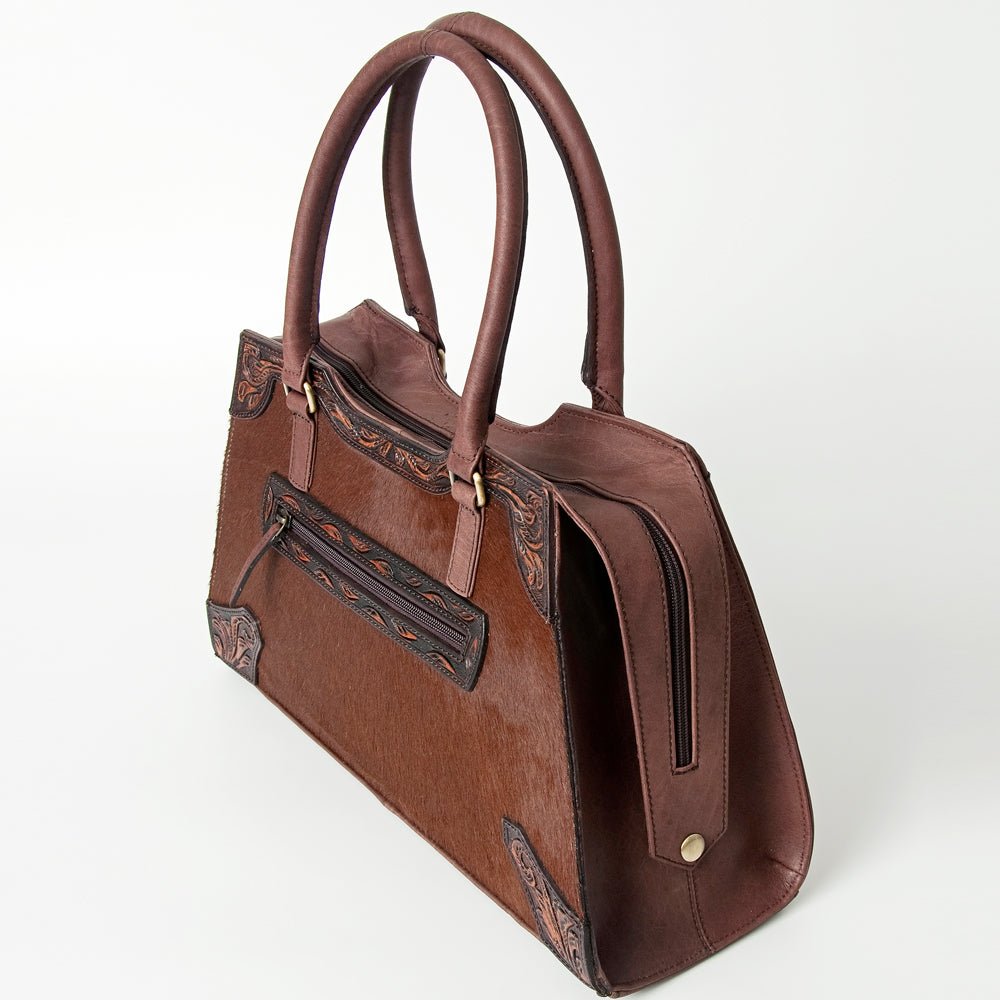 American Darling Tote Hand Tooled Genuine Leather