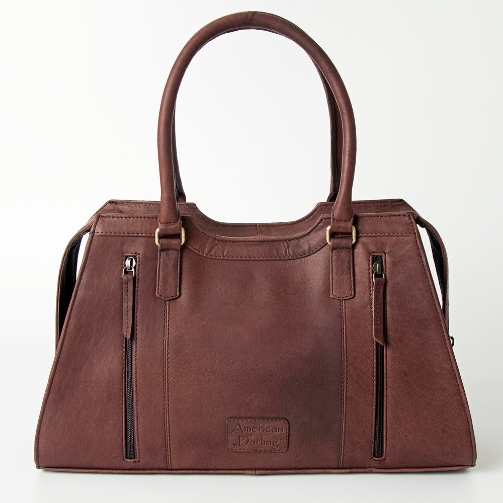 American Darling Tote Hand Tooled Genuine Leather