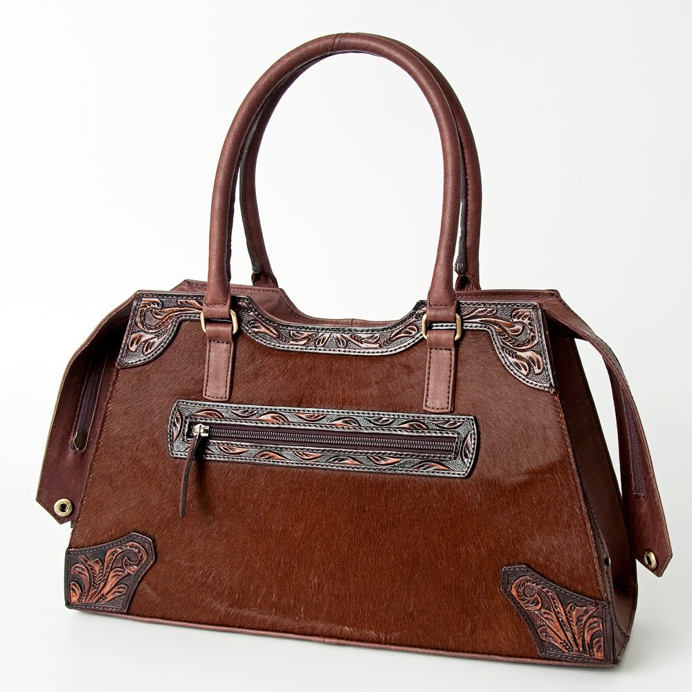 American Darling Tote Hand Tooled Genuine Leather