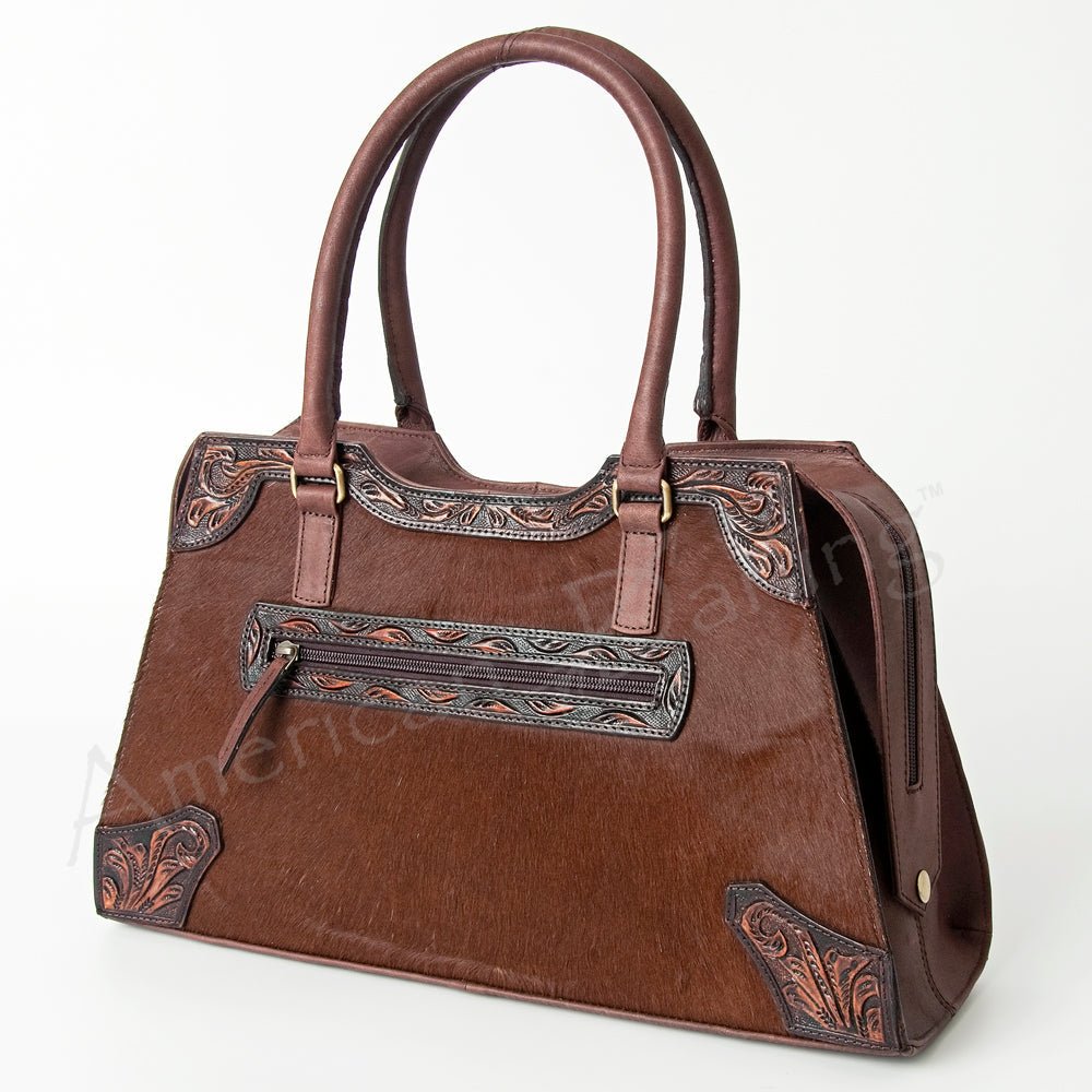 American Darling Tote Hand Tooled Genuine Leather