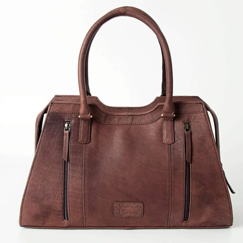 American Darling Tote Hand Tooled Genuine Leather