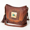 American Darling Messenger Hand Tooled Genuine Leather