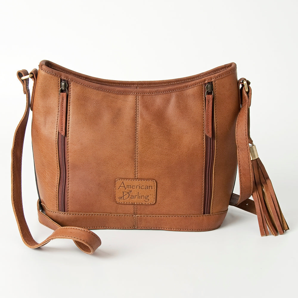 American Darling Messenger Hand Tooled Genuine Leather