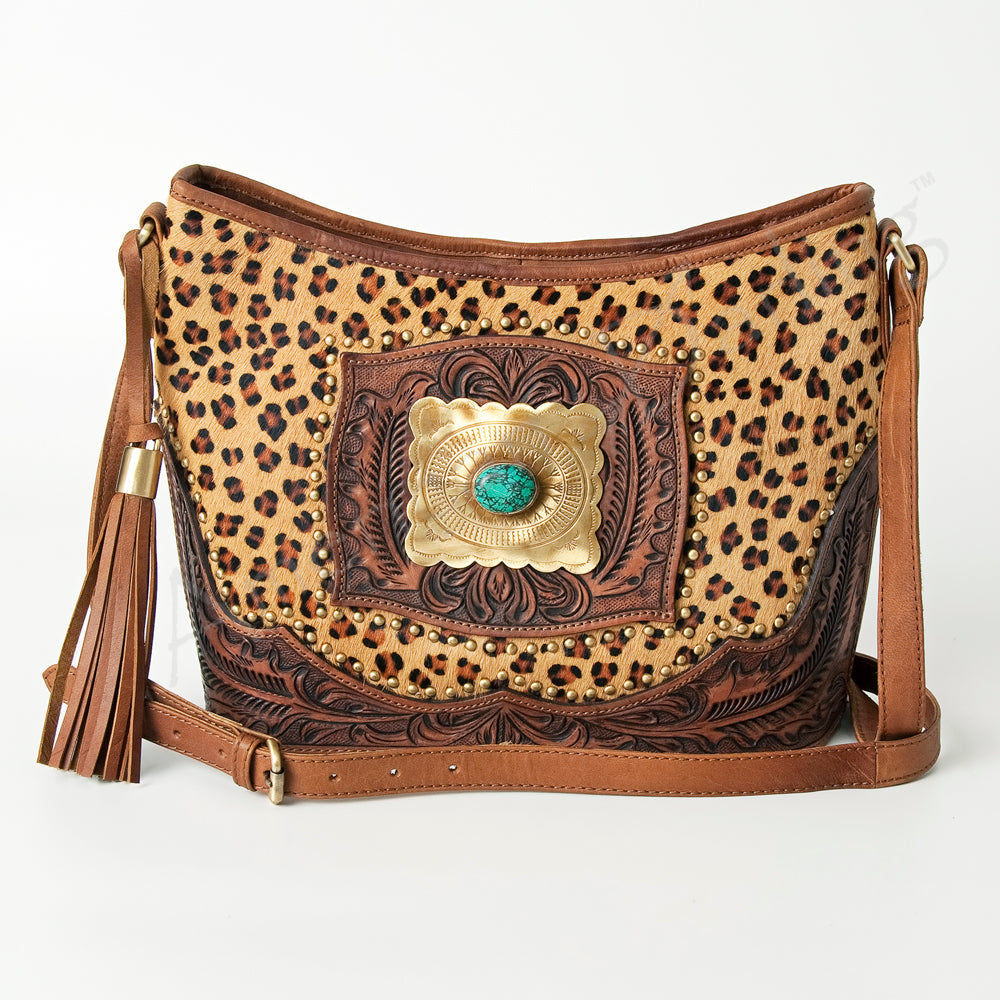 American Darling Messenger Hand Tooled Genuine Leather