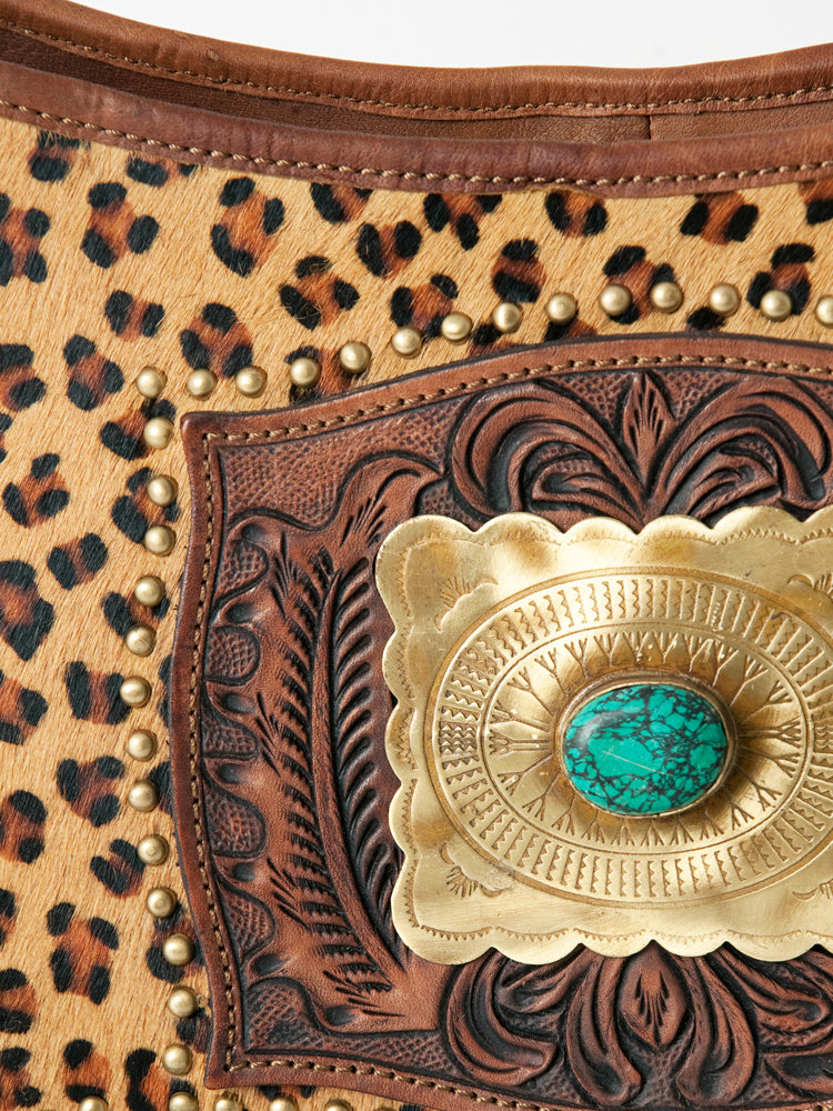 American Darling Messenger Hand Tooled Genuine Leather