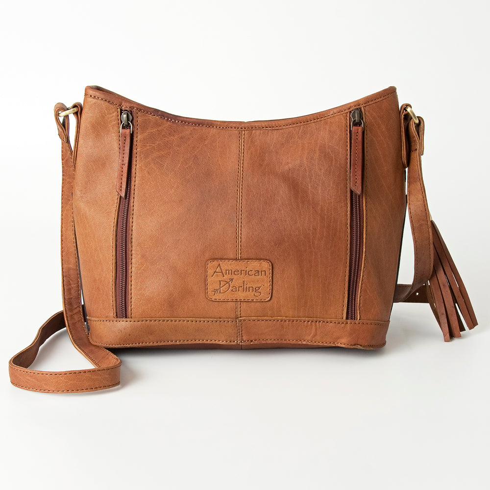 American Darling Messenger Hand Tooled Genuine Leather