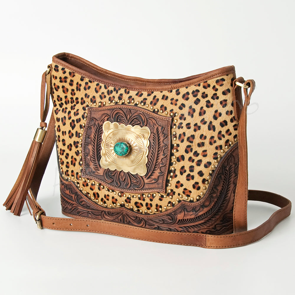 American Darling Messenger Hand Tooled Genuine Leather