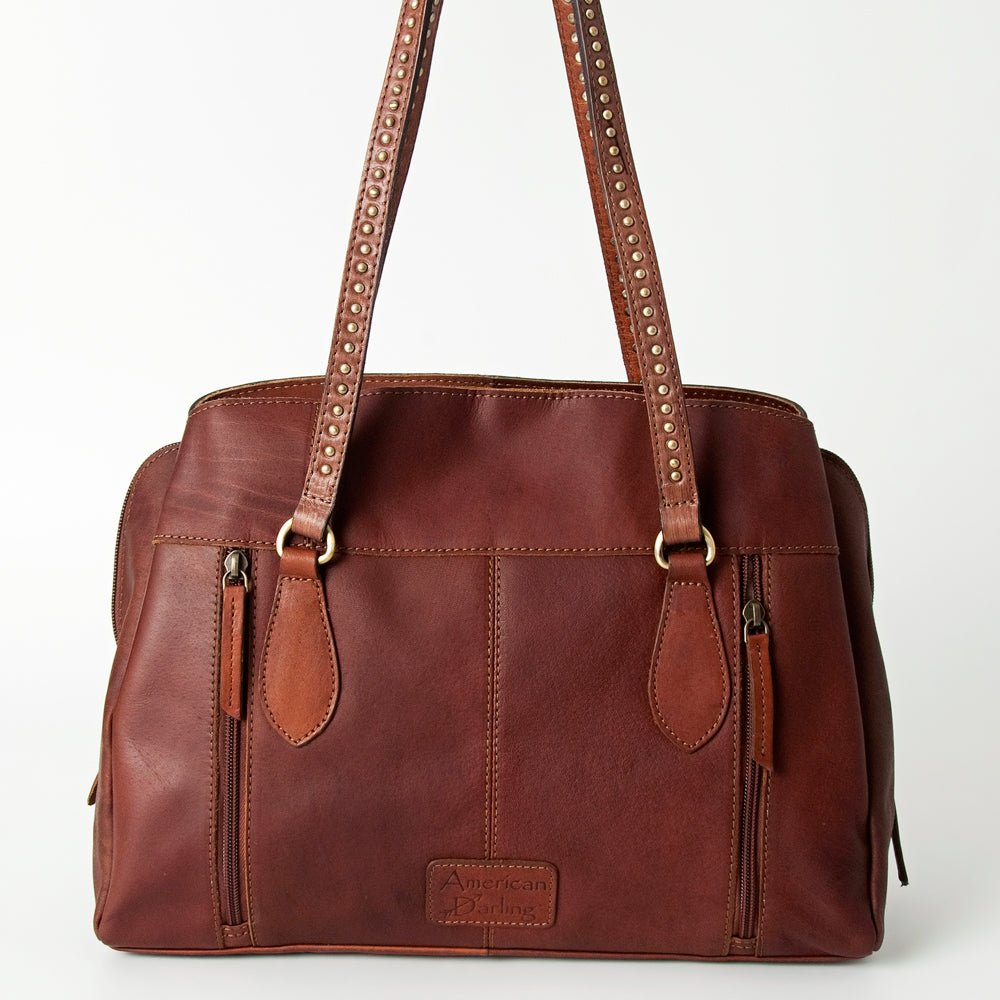 American Darling Tote Hand Tooled Genuine Leather