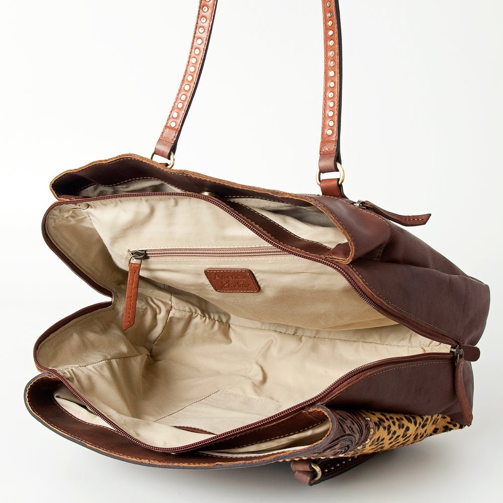 American Darling Tote Hand Tooled Genuine Leather