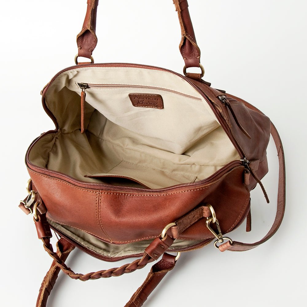 American Darling Tote Hand Tooled Genuine Leather
