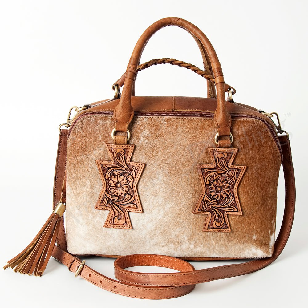 American Darling Tote Hand Tooled Genuine Leather